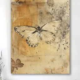 Myntra Elegant Homes Brown 1 Piece Canvas Birds and Animals Wall Paintings-image-44