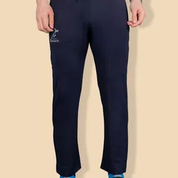 Jinfo Men Straight fit Cotton Cross Pocket Mid Rise Track Pants-picture-7