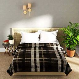 Bianca Nautical Coffee Microfiber 250 GSM Ultra Soft Double Blanket-image-77