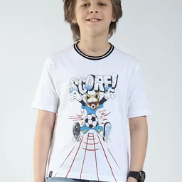 Monte Carlo Boys Graphic Printed Pure Cotton T-shirt-picture-58