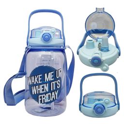 FunBlast Large Capacity Sports 1500 ML for Gym Sports Water Bottle Leak Proof with Sipper & Handle (Blue Color)-image-59
