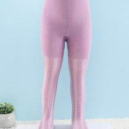 Cute Walk by Babyhug Full Length Anti-Bacterial Solid Tights - Orchid Bouqet-image-97