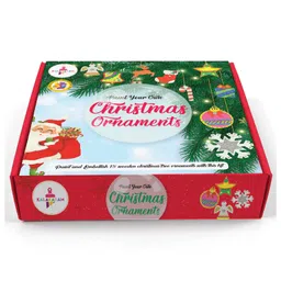 Kalakaram DIY Christmas Tree Decorations Painting Kit - 15pc Christmas Ornaments S, Home Decor Arts & Crafts Activity, Holiday Decorations Items for Home, Christmas Gifts for Kids 5+-picture-13