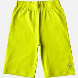Kiddopanti Brand Name Printed Cycling Shorts -  Neon Green-image-13