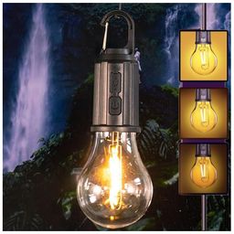Ji and Ja Portable Rechargeable Camping Hanging Bulb with 3 Modes Tent Lamp Decorative Tent Lamp for Camping, Hiking, Backpacking, Emergency Outage ( Batteries not Included )-image-2