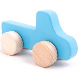Wooden Push Toy Blue Truck Fun Play (Blue) (1 Piece)-12