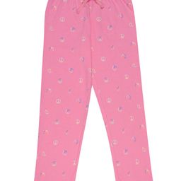 F&S World Peace Logo Printed Pajama - Pink-image-88