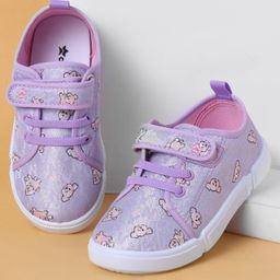 Cute Walk by Babyhug Casual Shoes With Velcro Closure & Animal Print - Purple-picture-39