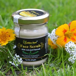 GOLDEN DUST AYURVEDA Face Scrub With Activated Charcoal - 60 ml-1