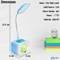 FunBlast Animal Themed Adjustable Table Lamp Soft Light LED - Blue image 3
