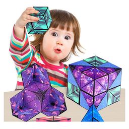 ji & ja Ji and Ja Magnetic Cube Puzzle Box Infinity Cubes Fidget Cube 36 Rare Earth Strong Magnets Transforms Into Over 70 Shapes Magic Cube 3D Magnetic Fidget Cube Puzzle (Multicolor) image 3