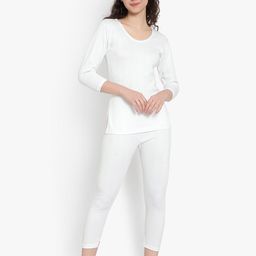 SKY HEIGHTS Women Striped Cotton Thermal Set-image-32