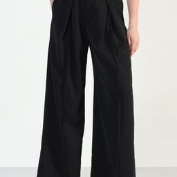 SHOWOFF Women Relaxed High-Rise Relaxed Fit Wrinkle Free Pleated Korean Pants-picture-26
