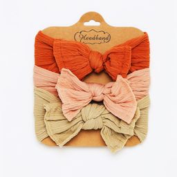 Biglilpeople Infants Girls Set of 3 Bandana Headband-image-34