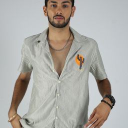 NEVER NEUD Men Relaxed Opaque Striped Casual Shirt-image-42