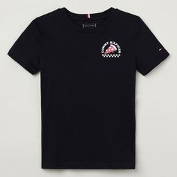 Tommy Hilfiger Boys Printed V-Neck Applique T-shirt-image-63