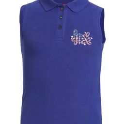 Jockey Kids Blue Solid UG10 Polo T-Shirt-image-18