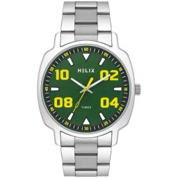 Helix By Timex Men Green Square Dial Analog Watch - TW057HG01-image-18