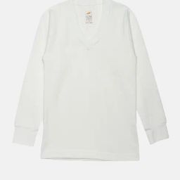 Dollar Unisex Off White Solid Full Sleeves Thermal Top-image-89