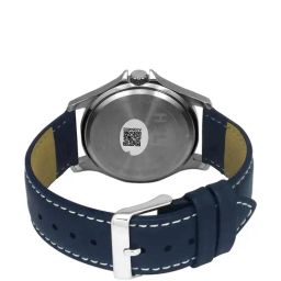 Helix By Timex Blue Round Dial Analog Leather Men Watch - TW055HG01 image 3