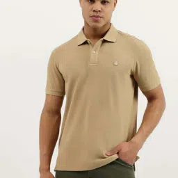 United Colors Of Benetton Beige Cotton Relaxed Fit Polo T-Shirt-picture-31