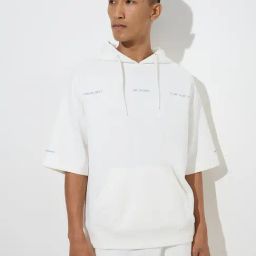 Studiofit by Westside White Text Design Relaxed-Fit Cotton-Blend Hoodie-picture-30