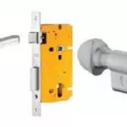 Dorset 60 mm Lever Handle Lock Set With Coin and Knob Cylinder Stainless Steel ML ART-picture-1