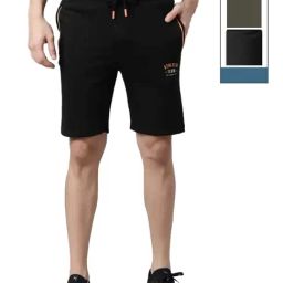 Force NXT Multicolored Cotton Regular Fit Shorts - Pack Of 3-picture-2
