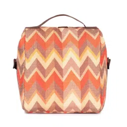 ZOUK Orange Woven Handbag image 3