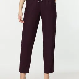 Marks & Spencer Women High-Rise Trousers-image-75