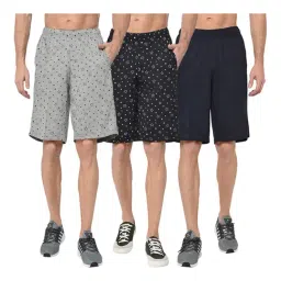 Vimal Jonney Multicolor Regular Fit Shorts - Pack of 3-image-88