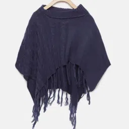 Global Desi Girl Navy Self Pattern Top-image-55