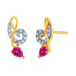 P.C. Chandra Jewellers 14k Gold Earrings for Women-picture-7