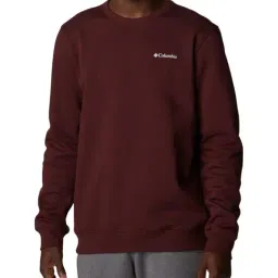Columbia Men Purple M Logo Fleece Sweatshirt-image-48