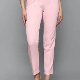 Allen Solly Pink Pleated Trousers-image-45