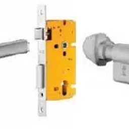 Dorset 60 mm Lever Handle Lock Set With Knob and Key Cylinder Patina ML IP-18