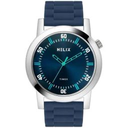 Helix By Timex Men Blue Round Dial Analog Watch - TW058HG00-11