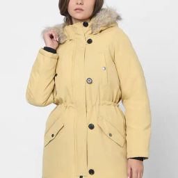 Vero Moda Light Yellow Regular Fit Parka Jacket-picture-17