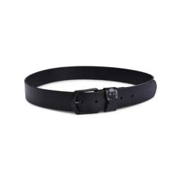 BELWABA Black Casual Leather Belt for Men-image-130