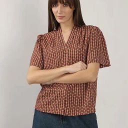Vero Moda Madder Brown Printed Top-picture-42