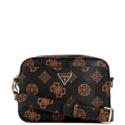 GUESS Brown MERIDIAN Printed Camera Bag-45