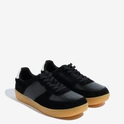 SOLEPLAY by Westside Black Perforated Lace-Up Sneakers-image-41