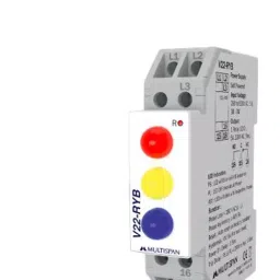 Multispan V22-RYB(Single Phase preventor) Voltage and Current Protection Relay (Din rail) image 3