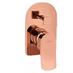 CERA Perla Single Lever Wall Mount High Flow Concealed Diverter Exposed Part Rose Gold, F1012721RG-image-35