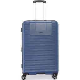 CALVIN KLEIN AVENUE True Navy 8 Wheels Large Hard Cabin Trolley Bag 51cm-74