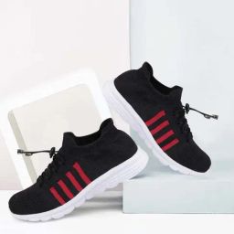 Fausto Men's Black Running Shoes-image-18