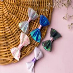 Jewelz Multicolor Kids Bow Shape Alligator Clips ¿ Pack of 5-32