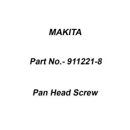 Makita Pan Head Screw Size M5x16 for 4114S, Part No 911221-8-picture-18