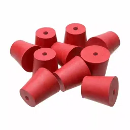 Supertek Stopper With One Hole, Number 1, Base Dia 11 mm, Top Dia 14 mm, CH12510/4 (Pack of 10) image 2