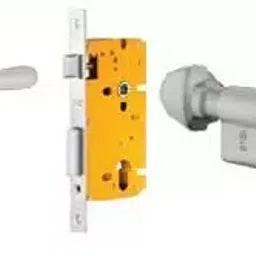 Dorset 70 mm Lever Handle Lock Set With Knob and Key Cylinder Stainless Steel ML PU-32